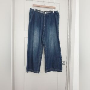 H & M Denim Drawstring Pants